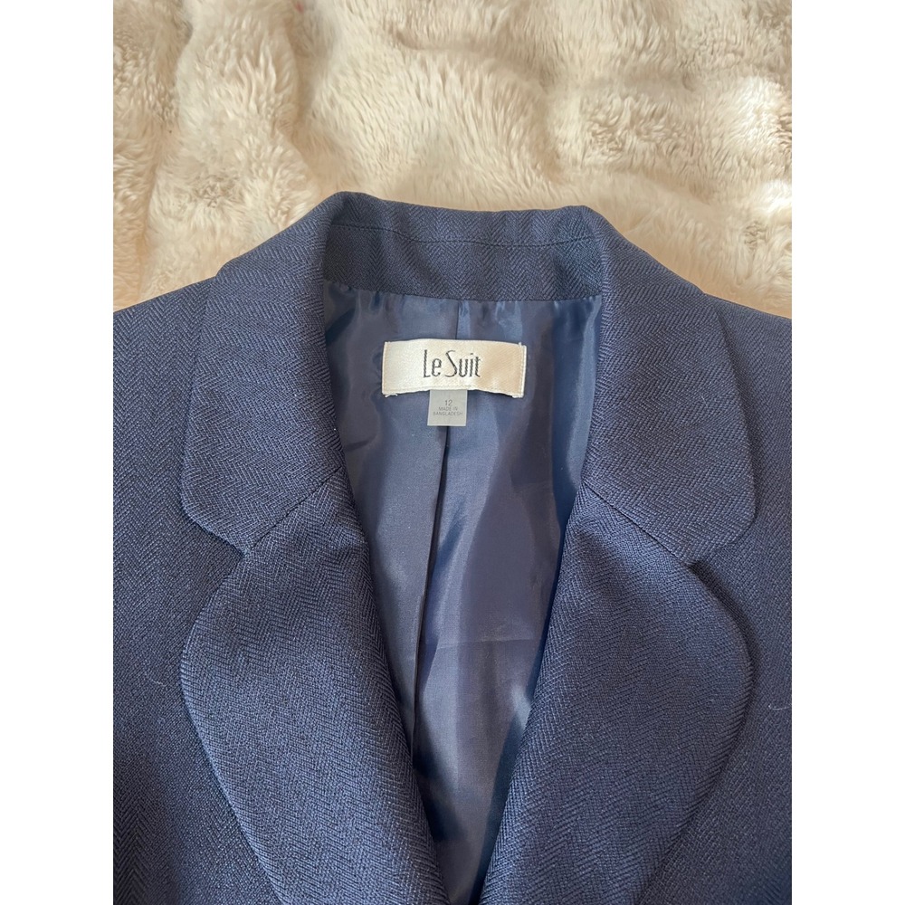 NWT Le Suit Classic Navy Blazer - Picture 4 of 8